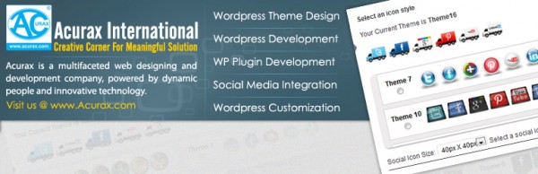 Acurax social media widget wordpress