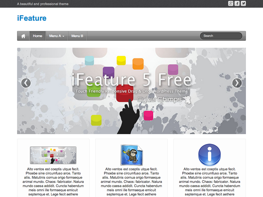 ifeature Theme WordPress