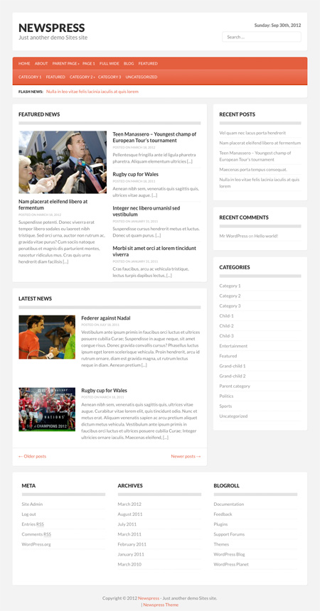 NewsPress theme wordpress