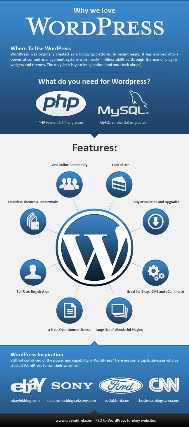 Porque wordpress infografia